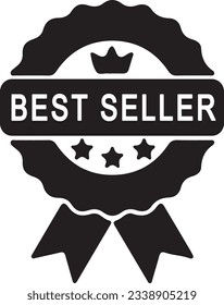 best seller sticker vector illustration design, bestseller label vector