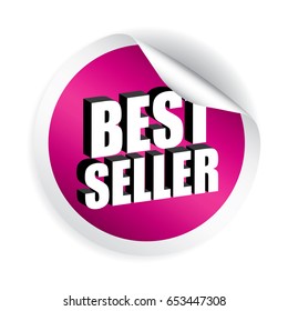 Best seller stickers.vector