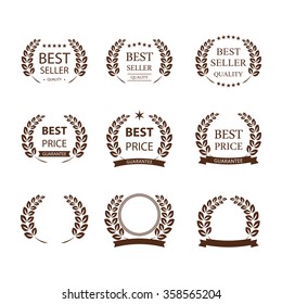 Best seller symbol set, vector