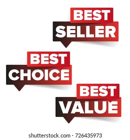 Best seller, Best value, Best choice