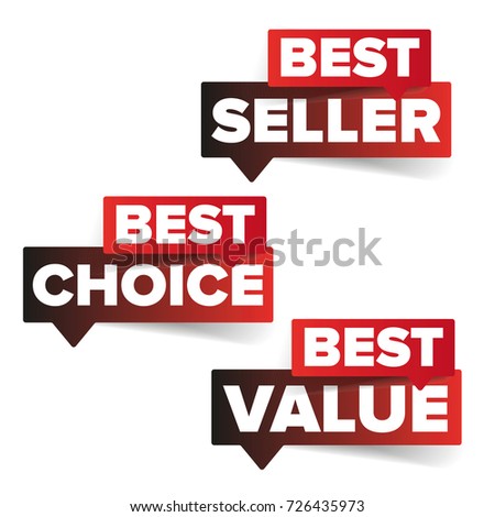 Best seller, Best value, Best choice