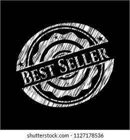 Best Seller written with chalkboard texture