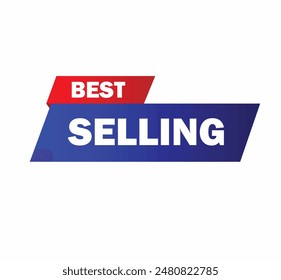 Best Selling Badge Vector. Perfect for highlighting top products, bestseller items, and promotions. Ideal for e-commerce, marketing, and digital advertising.