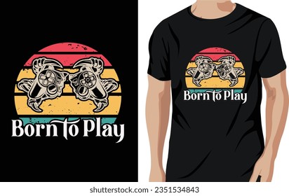 Best Selling Gaming  t-shirt design vector