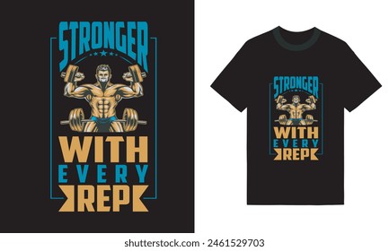 Best Selling Gym Fitness T-shirt ,Trendy Gym T Shirt, Gym Workout Design, Gym T Shirt Eps 