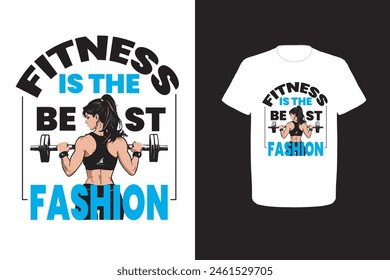 Best Selling Gym Fitness T-shirt ,Trendy Gym T Shirt, Gym Workout Design, Gym T Shirt Eps 