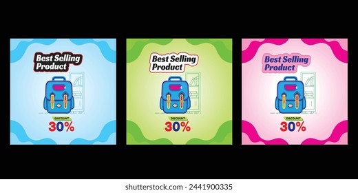 Best Selling Product design Social Media Post for Online Marketing Promotion Banner eps file