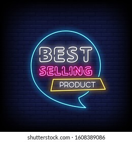 Best Selling Product Neon Signs Style Text Vector