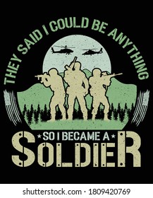 Best Selling T-Shirt Design For Soldiers