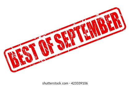 BEST OF SEPTEMBER red stamp text on white