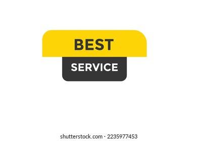 Best service button web banner template Vector Illustration

