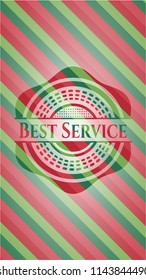 Best Service christmas emblem.