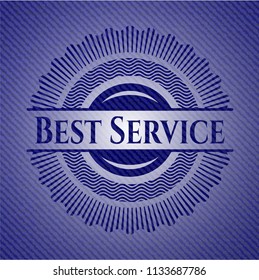 Best Service with denim texture