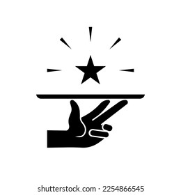 Icono de mejor servicio. Símbolo de servicio premium.