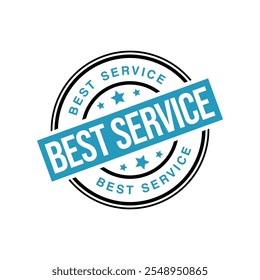 Best Service Letter Rubber Stamp Template
