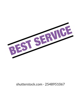 Best Service Letter Rubber Stamp Template