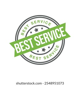 Best Service Letter Rubber Stamp Template