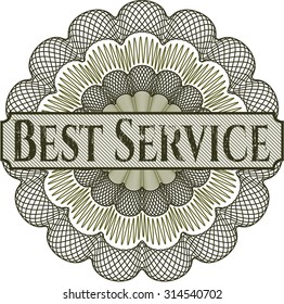 Best Service rosette