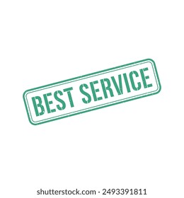 Best Service Rubber Stamp Sign