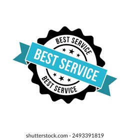 Best Service Rubber Stamp Sign