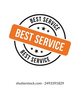 Best Service Rubber Stamp Sign