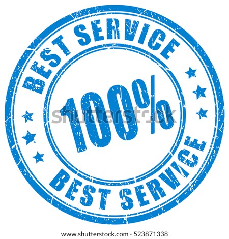Best service rubber stamp vector illustration on white background. Best service imprint.