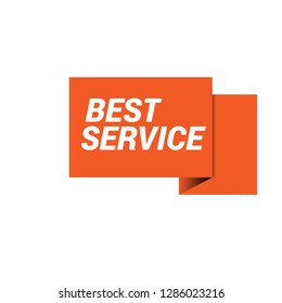 best service sign, emblem, label, badge,sticker. best service paper origami speech bubble. best service tag. best service banner. Designed for your web site design, logo, app, UI - Vektor 