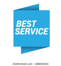 best service sign, emblem, label, badge,sticker. best service paper origami speech bubble. best service tag. best service banner. Designed for your web site design, logo, app, UI - Vektor 