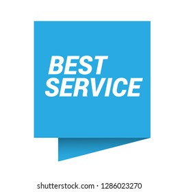 best service sign, emblem, label, badge,sticker. best service paper origami speech bubble. best service tag. best service banner. Designed for your web site design, logo, app, UI - Vektor 