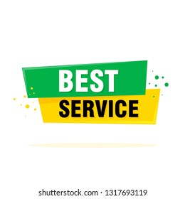 Best service sign, emblem, label, badge, sticker. Designed for your web site design, logo, app UI - Vector