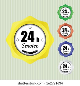 Best Service and support around the clock, 24 hours a day and 7 days a week - vector.