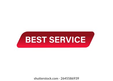 Bester Service. Web-Taste, Application Design, Element, lernen, bester Service, Vorlage, akzeptieren Cookies Design gelten jetzt, Ebene, Zeichen, Sprache, Bubble Banner, weißer Hintergrund. 
