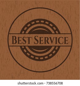 Best Service wood emblem
