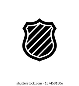 best shield icon in trendy flat style 