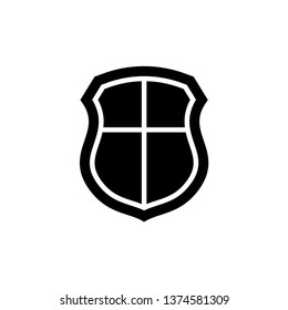 best shield icon in trendy flat style 