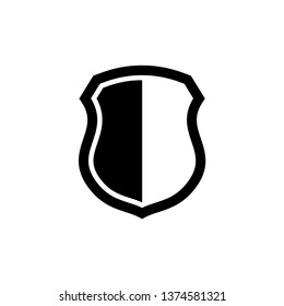 best shield icon in trendy flat style 