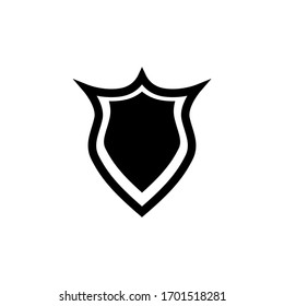 Best shield icon trendy flat design