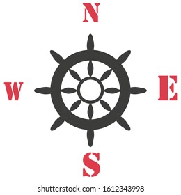 The best Ship Steering Wheel icon vector, illustration logo template in trendy style. Suitable for many purposes. EPS10