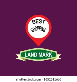 best shopping land mark  label is a piece of paper,plastic film,cloth,metal or other material affixed to a container or product.
