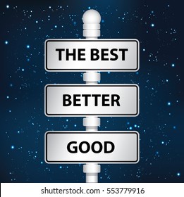 The best signpost design,clean vector