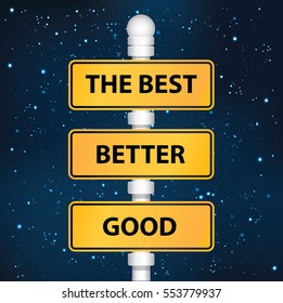 The best signpost design,clean vector