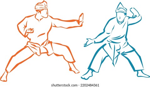 Best Silat Artwork suit for logo club and community