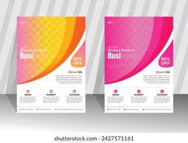 best simple modern business flyer design 
