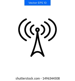 The Best Simple Signail Icon Vector Broadcast Signal Strength Wifi