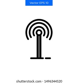 The Best Simple Signail Icon Vector Broadcast Signal Strength Wifi