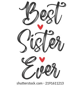 Mejor Hermana Everis un diseño vectorial para imprimir en varias superficies como camiseta, taza, etc. 
