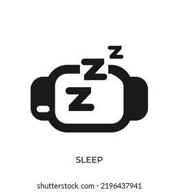 The best Sleep icon vector. Symbol illustration in unique trendy style. From Computer Operating System icons theme collections. Suitable for many purpose.
