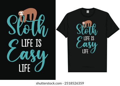 Best sloth sleep mode on lazy mode on slow slowly jungle wildlife rainforest animal typography graphics tshirt design