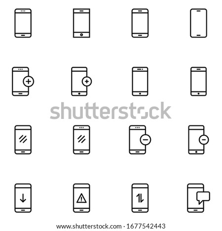 the best smartphone icon vector illustration simple design