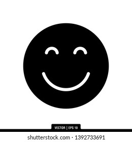 Best smile icon vector illustration logo template in trendy style, can be used for many purposes
